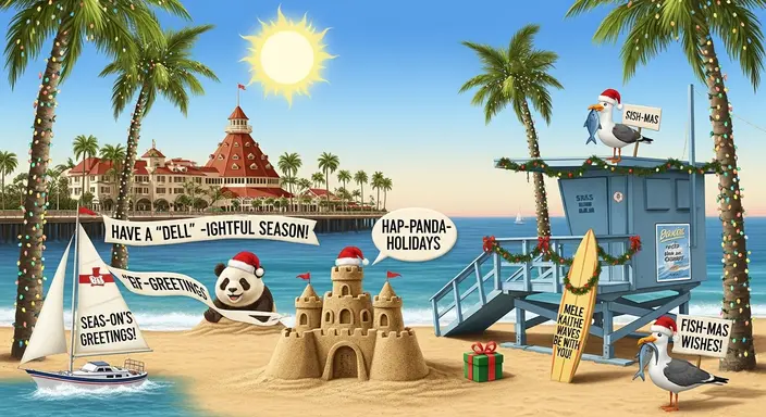San Diego Holiday Puns