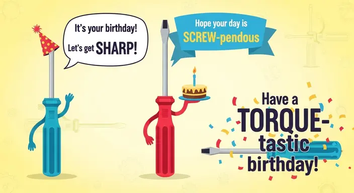 Screwdriver Birthday Puns
