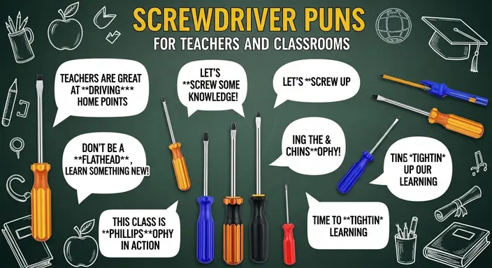 Screwdriver Puns for Teachers and Classrooms