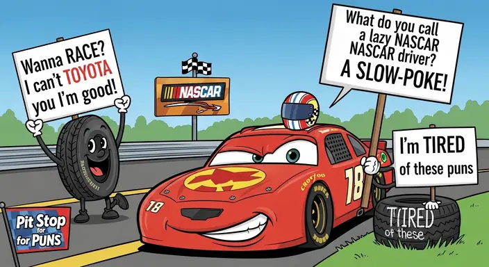 Short NASCAR Puns