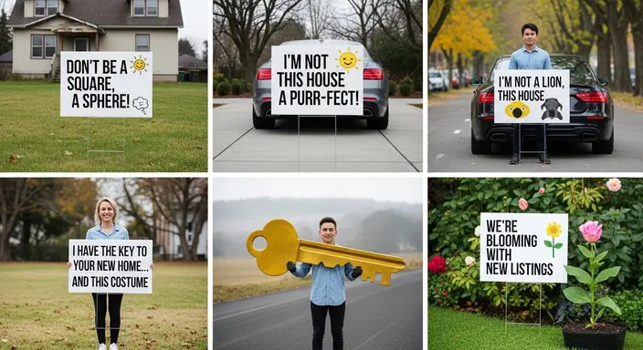 Short Realtor Puns for Signs