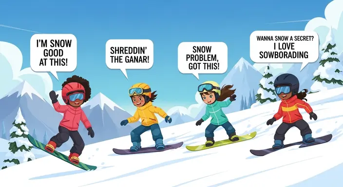 Snowboarding One-Liners for Kids