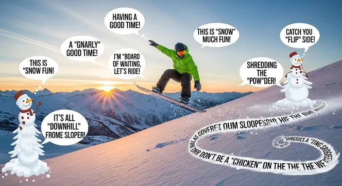 Snowboarding Puns for Winter Conversations