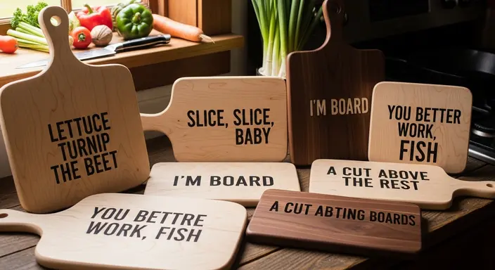 Wooden Cutting Board Puns