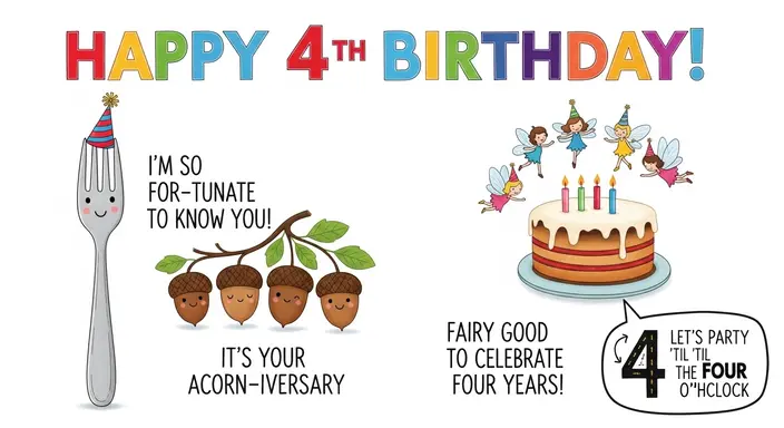 4th Birthday Puns