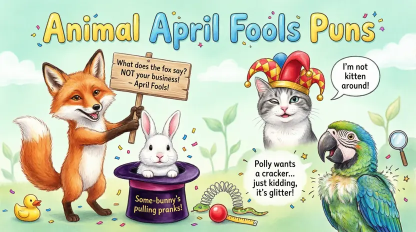 Animal April Fools Puns