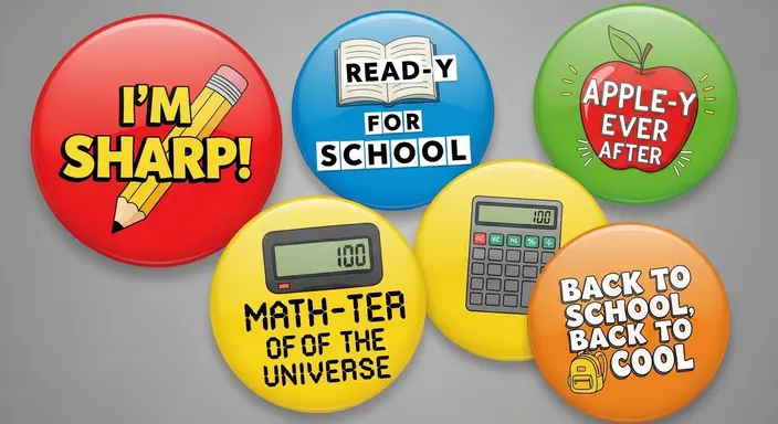 Back-to-School Button Puns