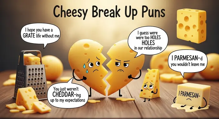 Cheesy Break Up Puns