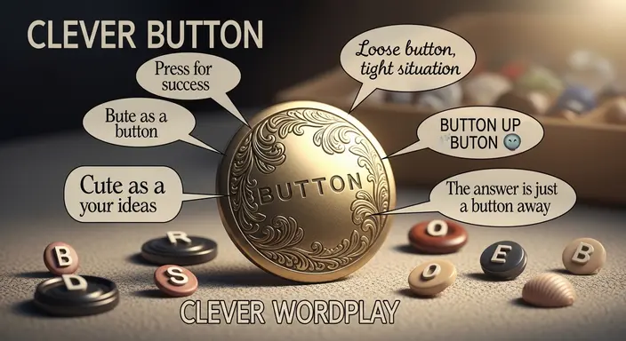 Clever Button Wordplay