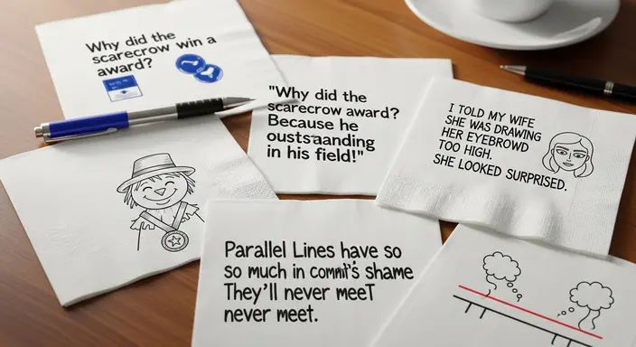 Clever Napkin One-Liners