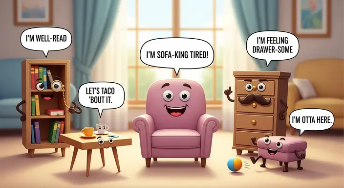 Cute Furniture Puns for Instagram Captions