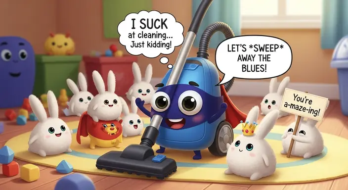 Cute Vacuum Puns for Kids