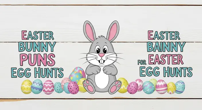 Easter Bunny Puns for Easter Egg Hunts
