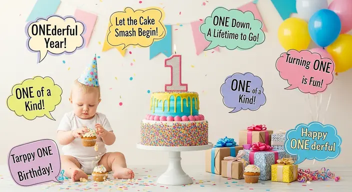 First Birthday Puns for Photo Captions