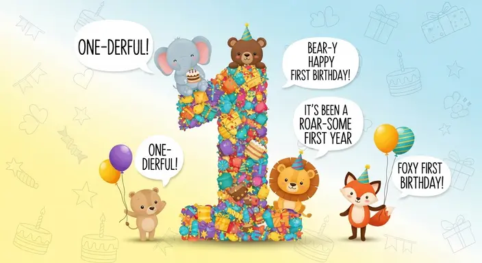 First Birthday Puns for Social Media