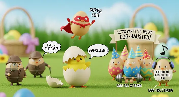 Funny Easter Egg Puns for Kids