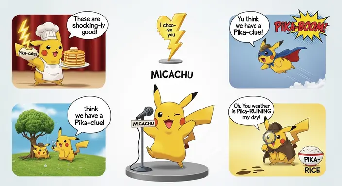Funny Pikachu Puns