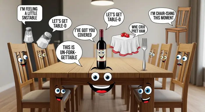 Hilarious Table Puns for Adults