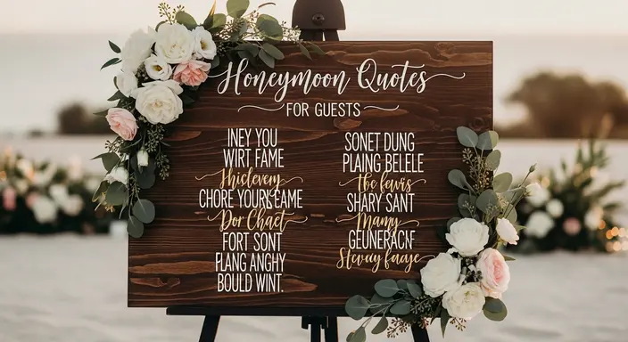Honeymoon Quotes for Guests 