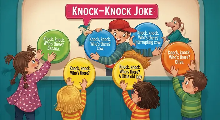 Kids Button Knock-Knock Jokes