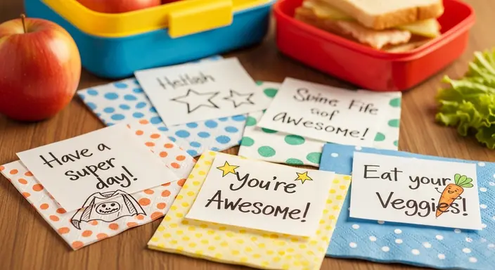 Lunchbox Napkin Notes