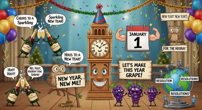 New Year Holiday Puns