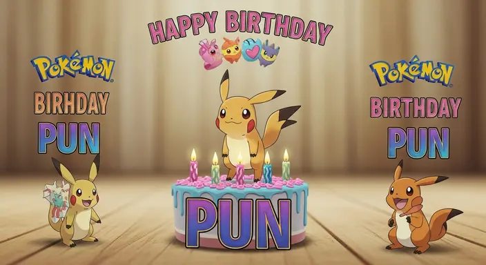Pokémon Birthday Puns