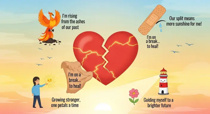 Positive Break Up Puns for Healing