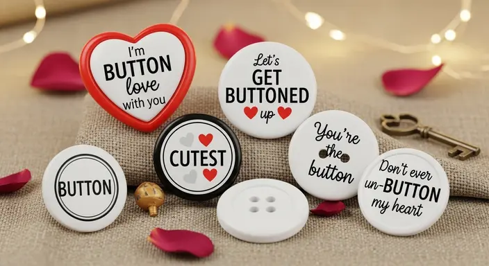 Romantic Button Puns