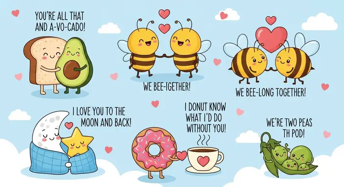 Romantic Yet Kid-Friendly Puns 