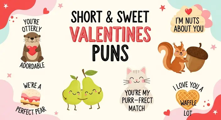 Short & Sweet Valentines Puns 