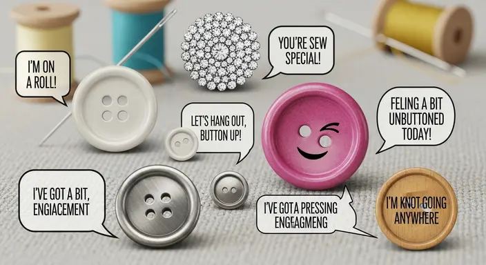 Short Button Puns for Captions