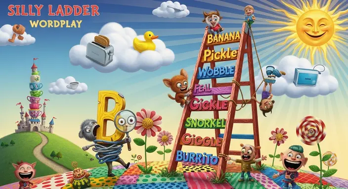 Silly Ladder Wordplay