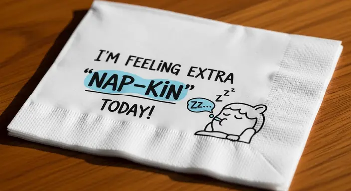 Silly Napkin Wordplay