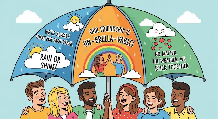 Umbrella Puns for Friends