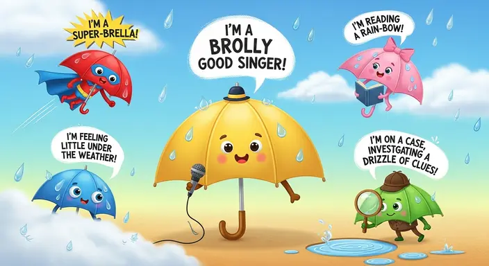 Umbrella Puns for Kidsâ Captions
