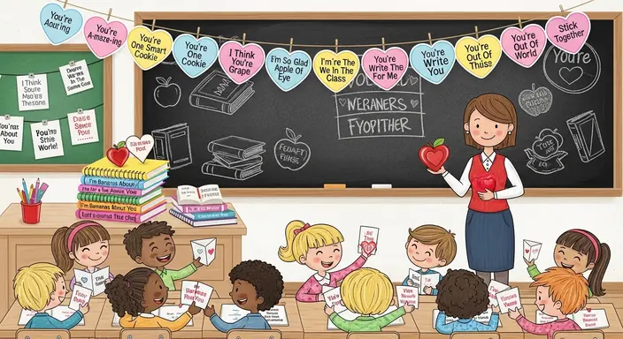Valentine Puns for Teachers & Classmates 