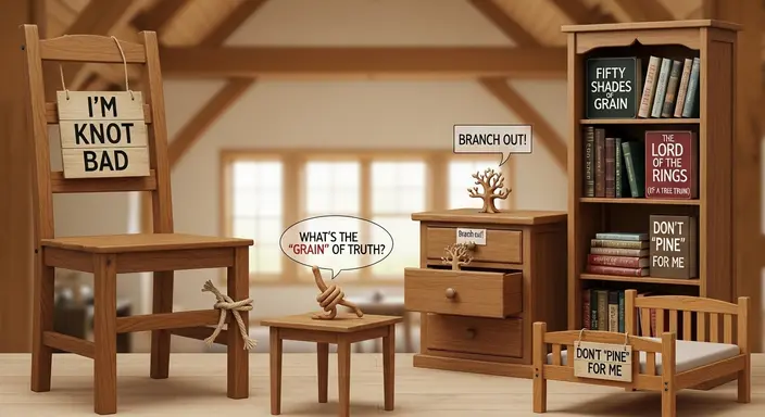 Wood Furniture Puns That Are Knot Bad