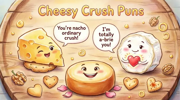 Cheesy Crush Puns 