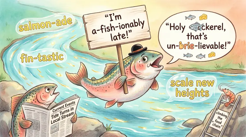 Clever Salmon Wordplay