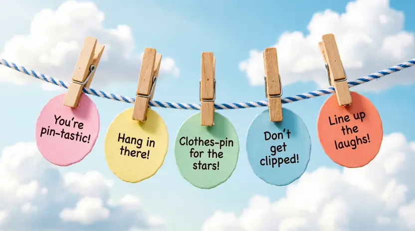 Clothes Pin Puns One-Liners