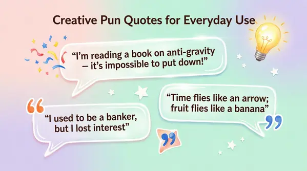 Creative Pun Quotes for Everyday Use