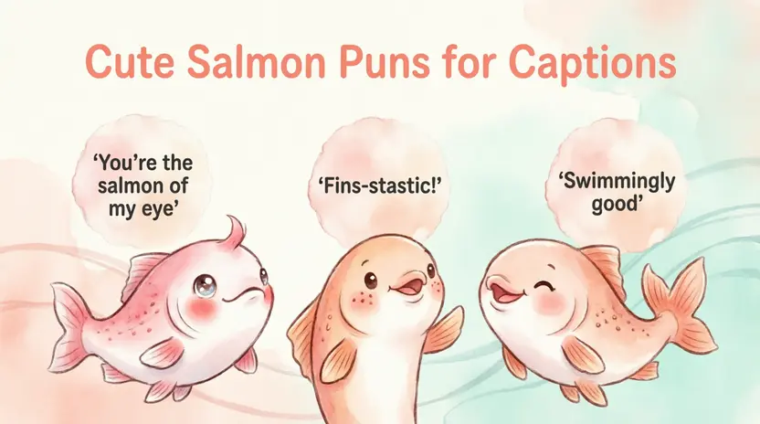 Cute Salmon Puns for Captions