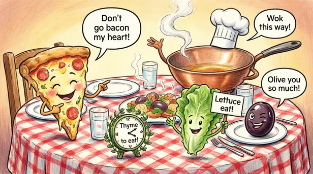 Dinner Time Hungry Puns