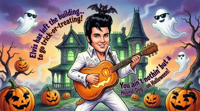 Elvis Halloween Puns
