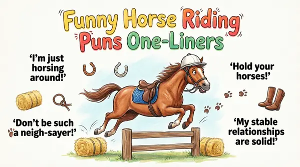 Funny Horse Riding Puns One-Liners