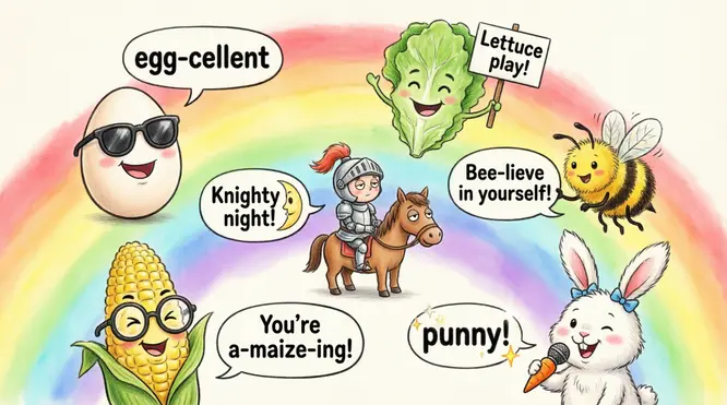 Funny Wordplay Puns for Kids