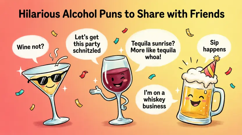 Hilarious Alcohol Puns to Share with Friends