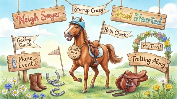 Horse Riding Pun Names