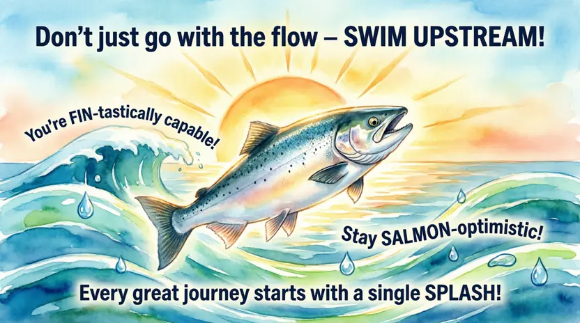 Motivational Salmon Puns